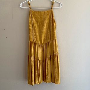 Wild Fable Mustard Yellow Sundress With Pockets